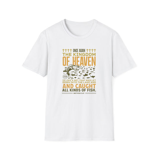 Kingdom of Heaven - All Kinds of Fish Graphic Tee, Christian Apparel