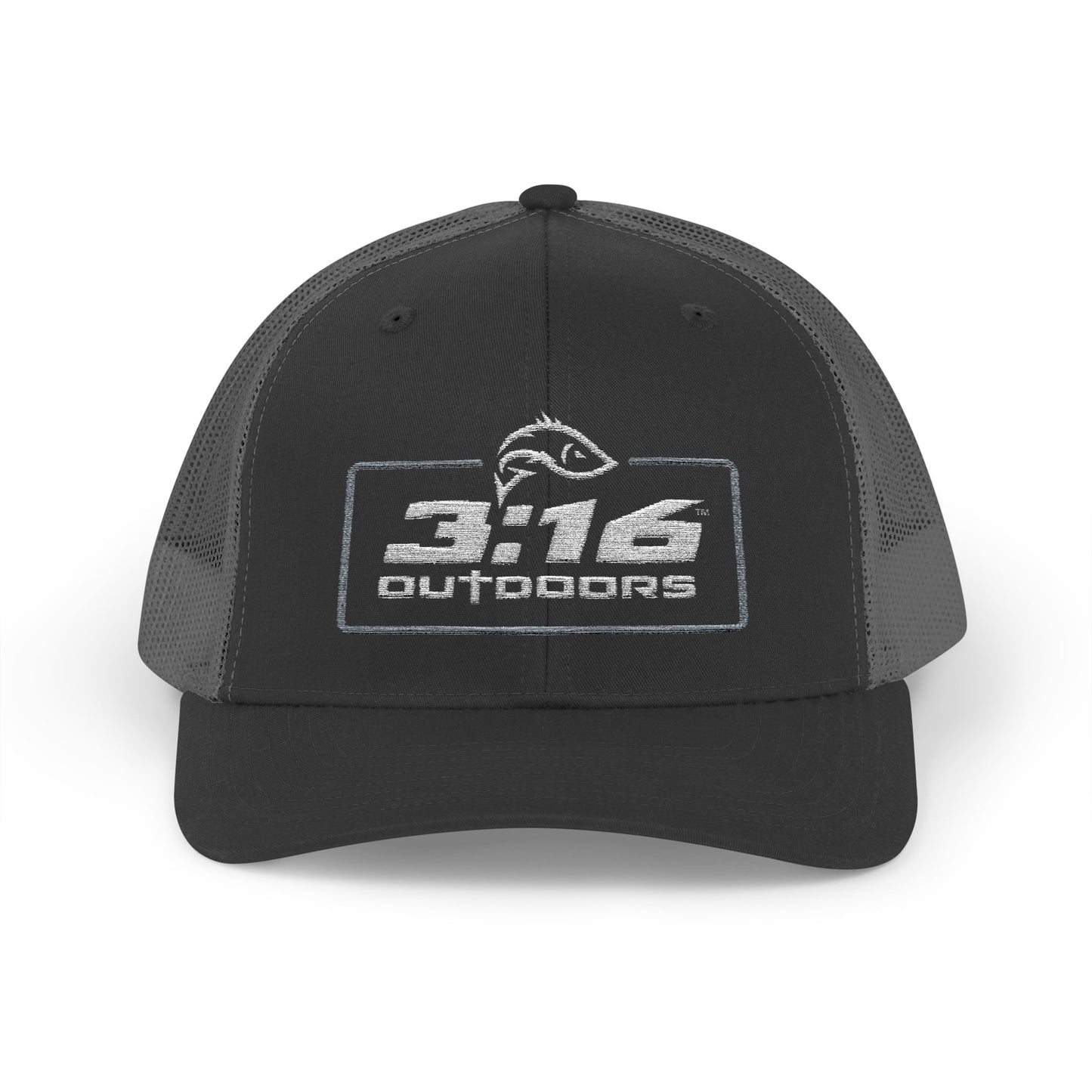 3:16 Outdoors Snapback Trucker Cap, Fishing Hat, Adjustable Hat, Casual Wear, Gift for Him, Outdoor Adventures