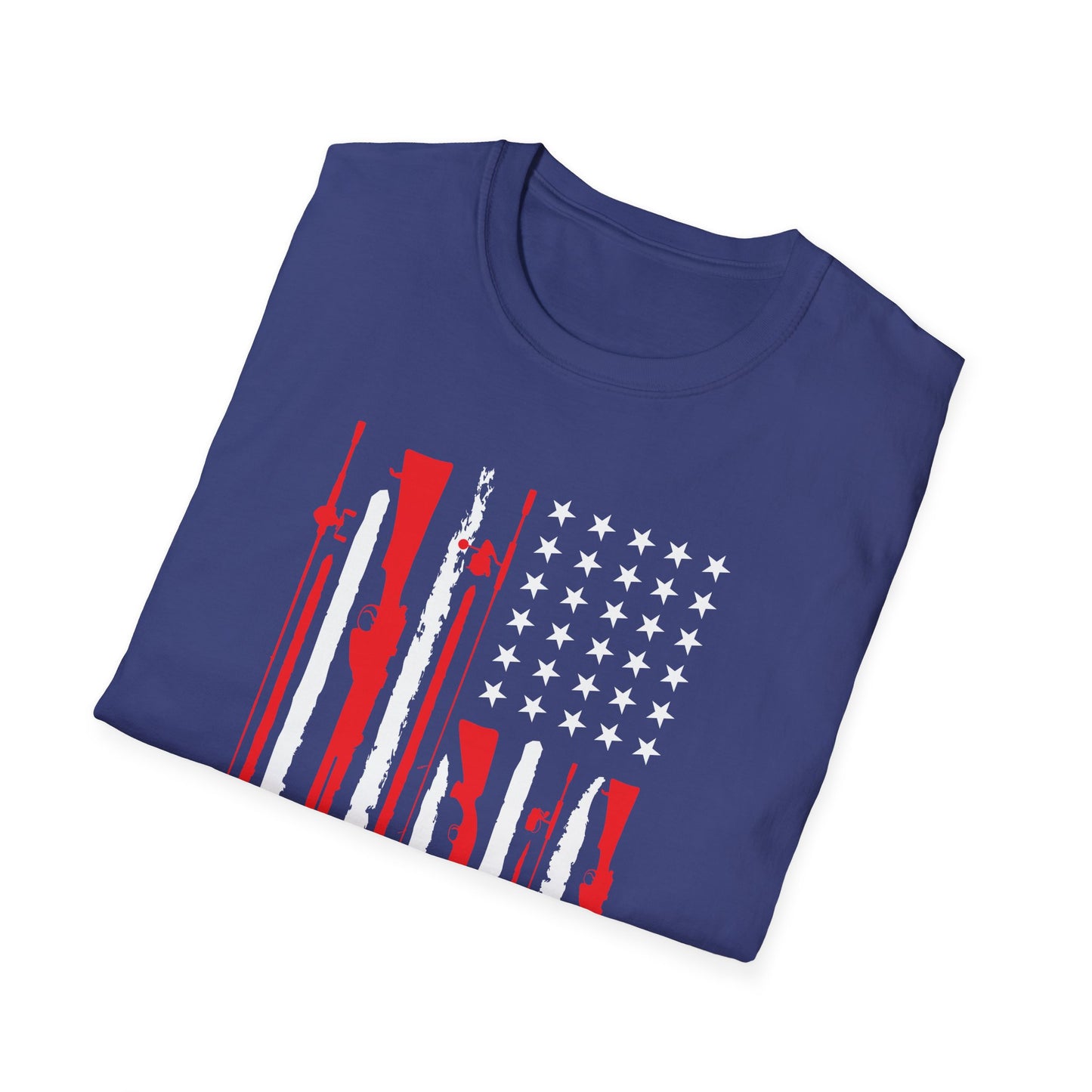 Patriotic USA Hunting and Fishing T-Shirt