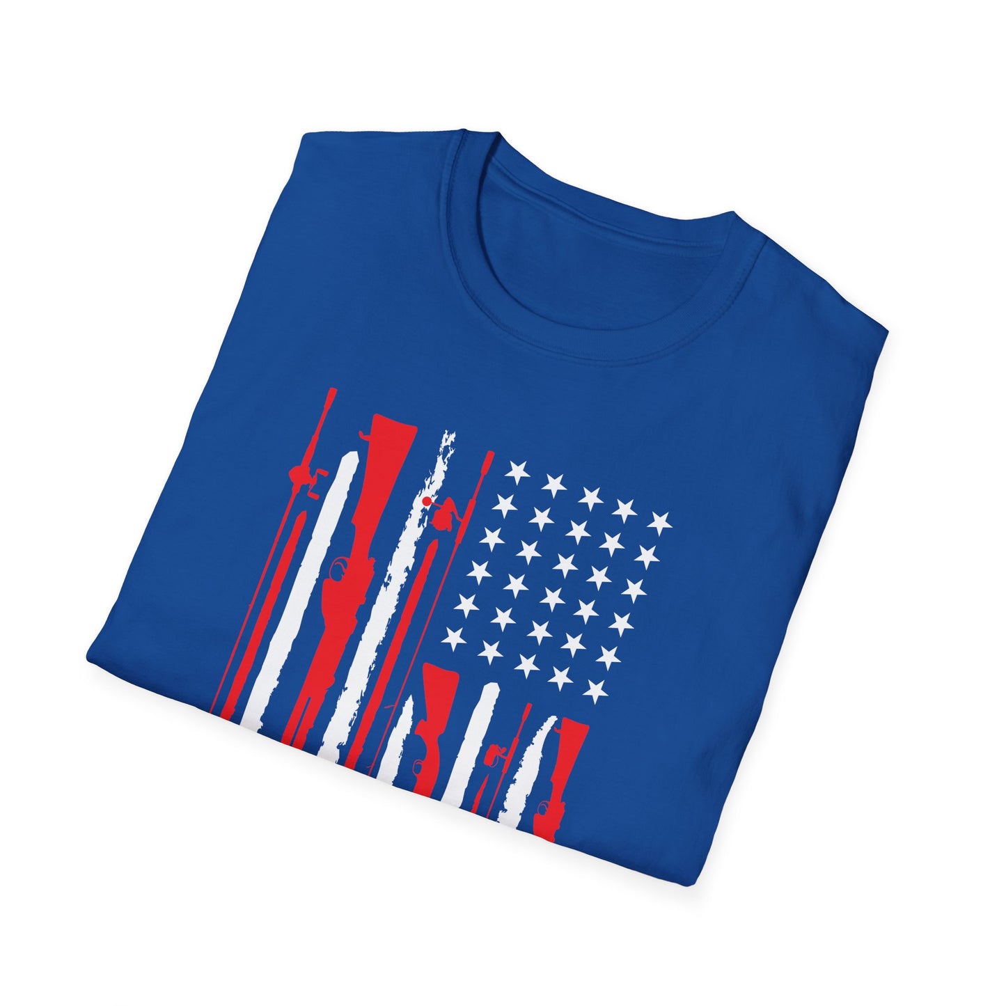 Patriotic USA Hunting and Fishing T-Shirt