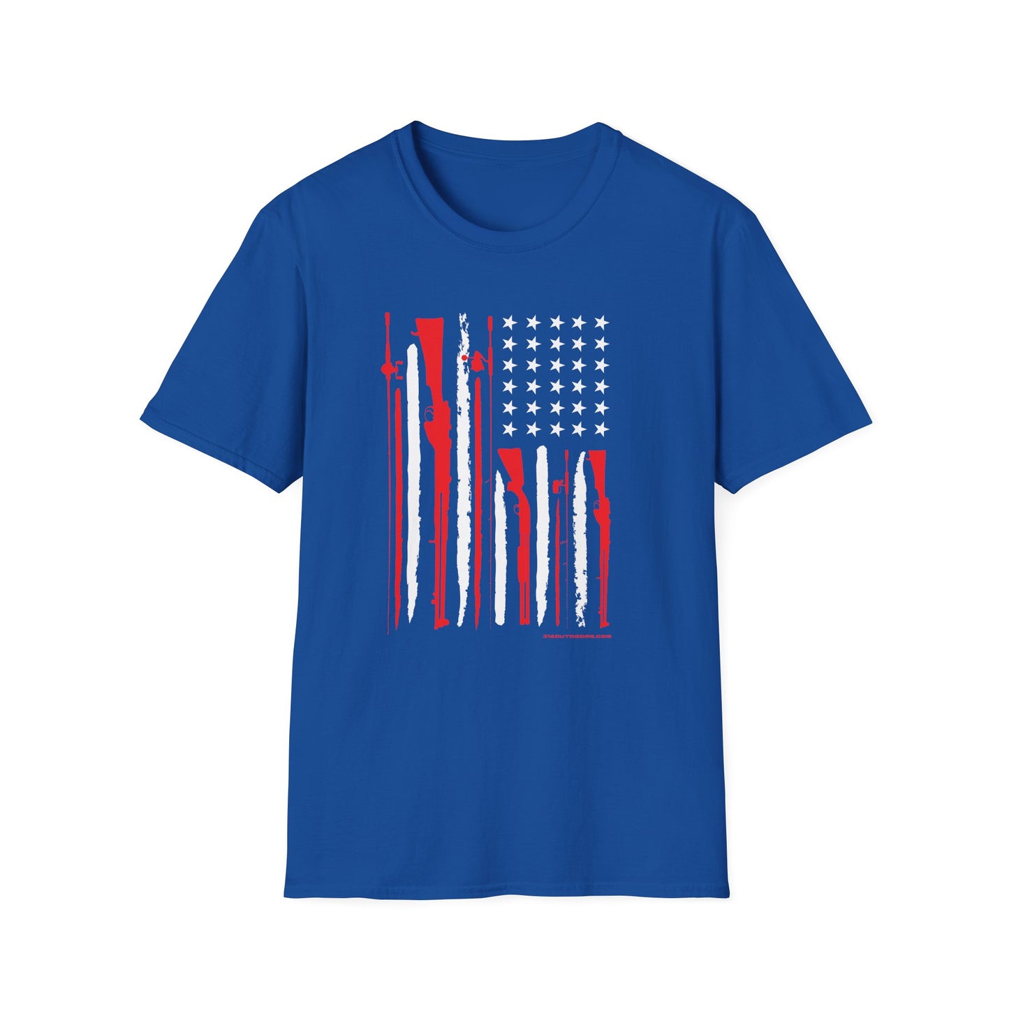 Patriotic USA Hunting and Fishing T-Shirt