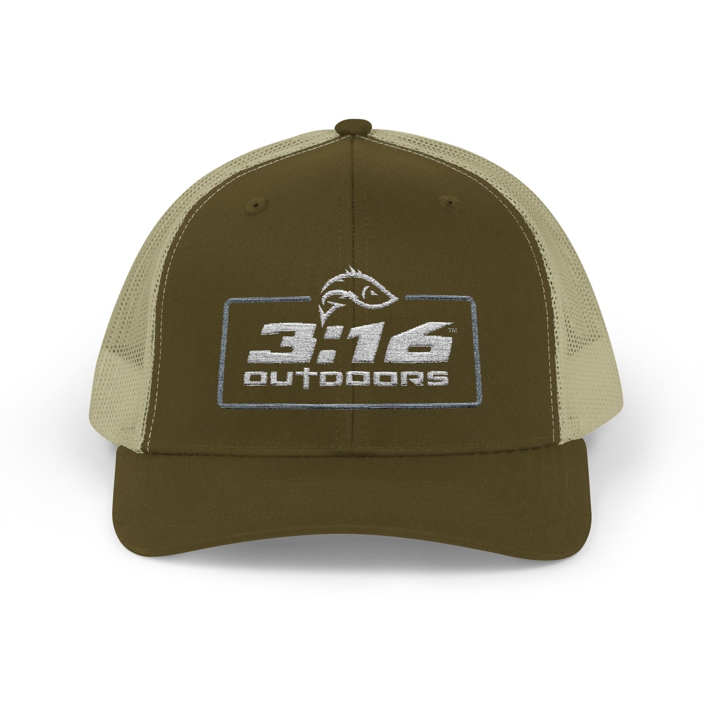 3:16 Outdoors Snapback Trucker Cap, Fishing Hat, Adjustable Hat, Casual Wear, Gift for Him, Outdoor Adventures