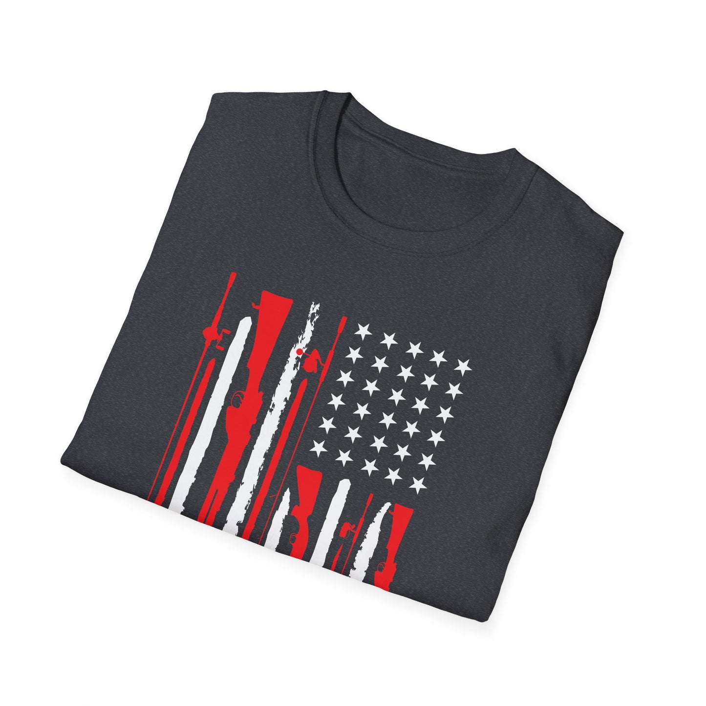Patriotic USA Hunting and Fishing T-Shirt