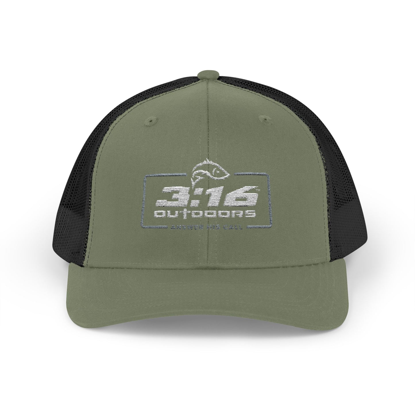 3:16 Outdoors Snapback Trucker Cap, Fishing Hat, Adjustable Hat, Casual Wear, Gift for Him, Outdoor Adventures