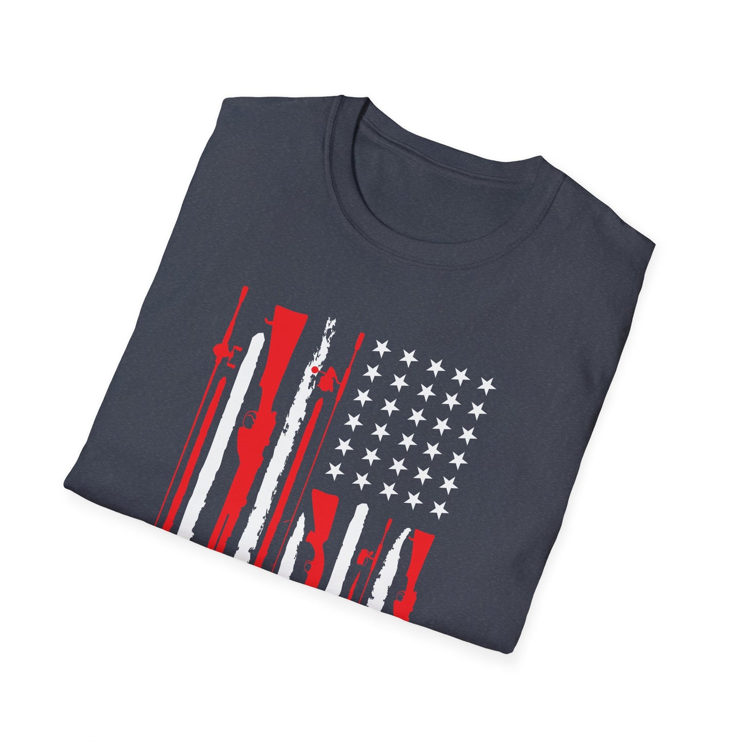 Patriotic USA Hunting and Fishing T-Shirt