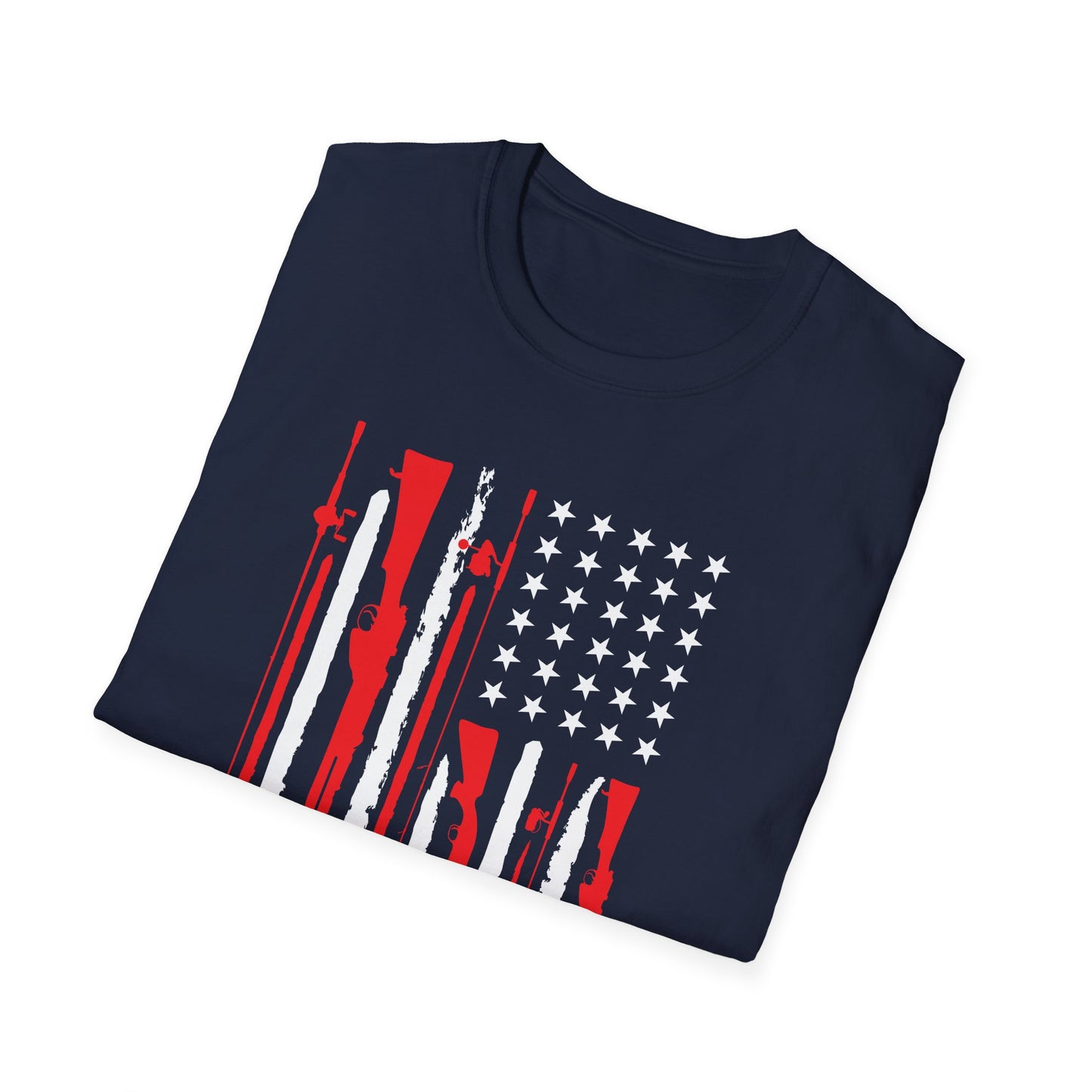Patriotic USA Hunting and Fishing T-Shirt