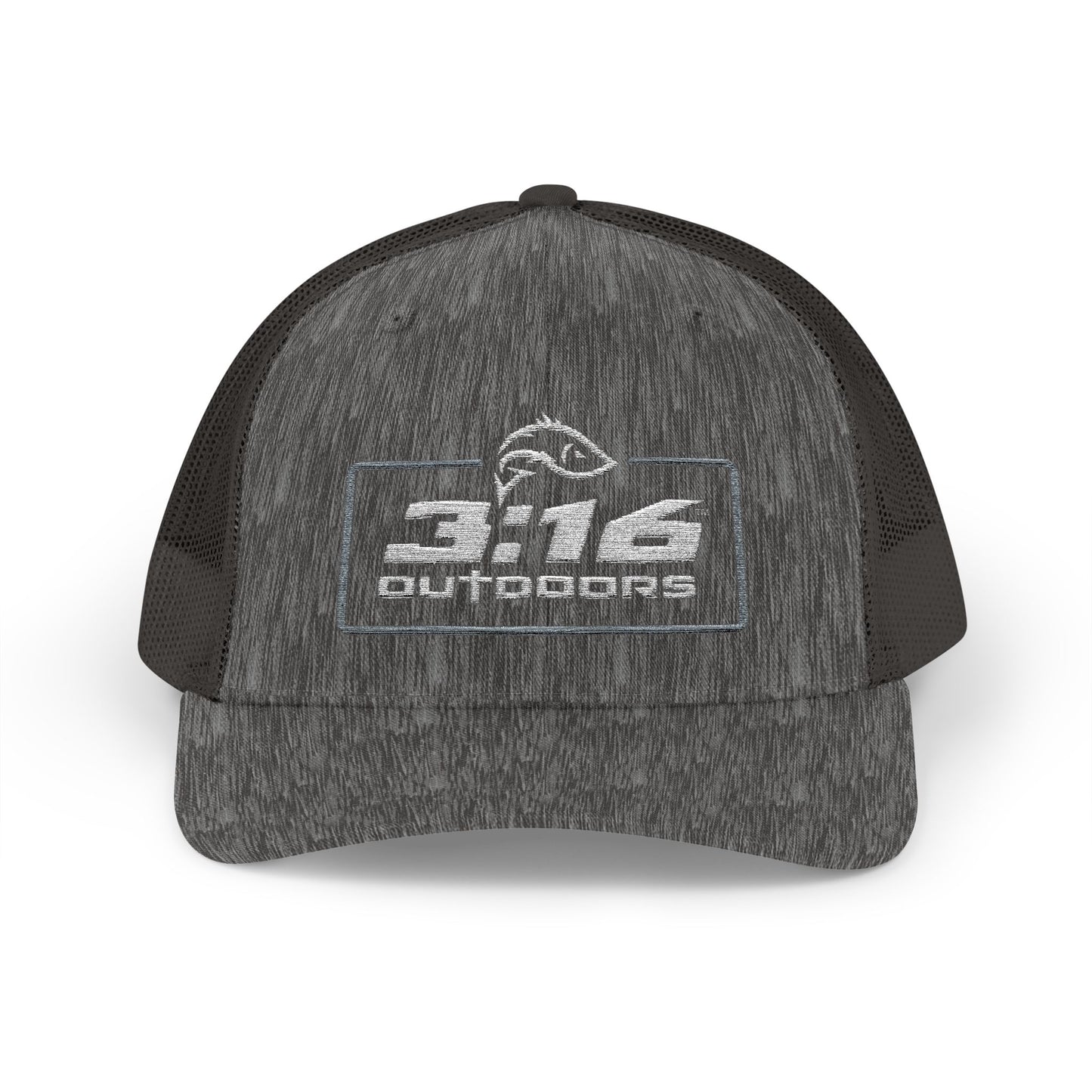 3:16 Outdoors Snapback Trucker Cap, Fishing Hat, Adjustable Hat, Casual Wear, Gift for Him, Outdoor Adventures