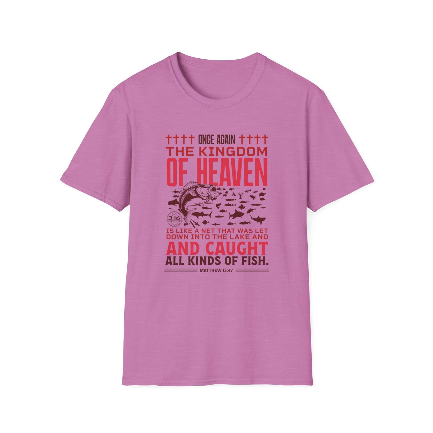Kingdom of Heaven - All Kinds of Fish Graphic Tee, Christian Apparel