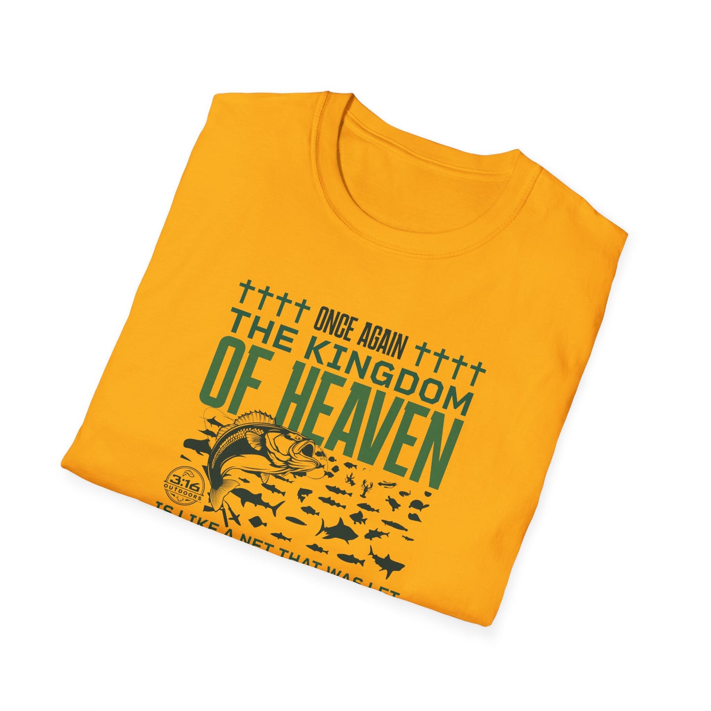 Kingdom of Heaven - All Kinds of Fish Graphic Tee, Christian Apparel