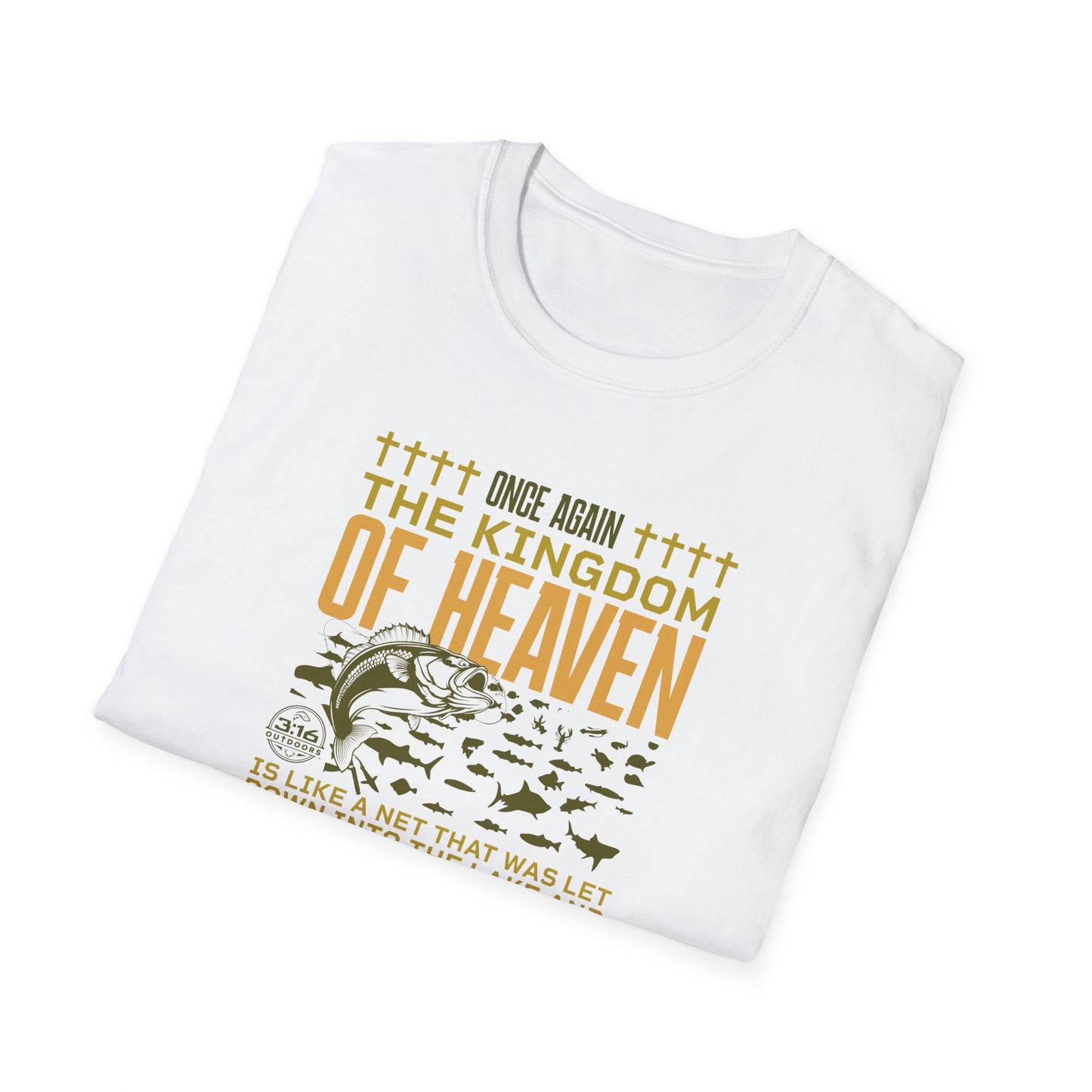 Kingdom of Heaven - All Kinds of Fish Graphic Tee, Christian Apparel