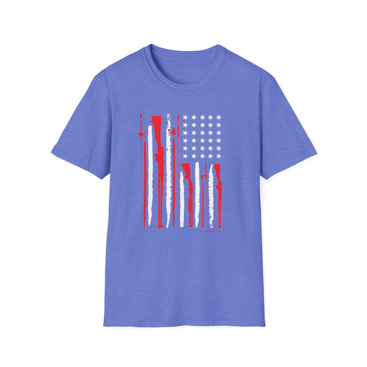 Patriotic USA Hunting and Fishing T-Shirt