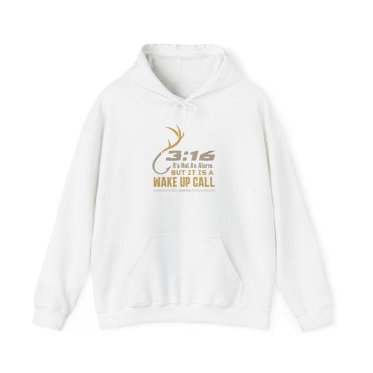 3:16 Wake Up Call Christian Motivational Outdoors Hoodie