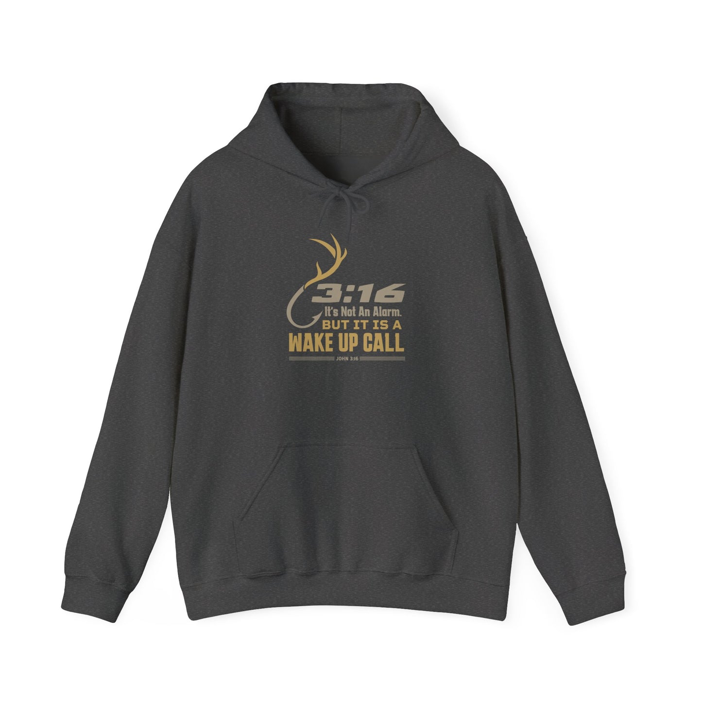 3:16 Wake Up Call Christian Motivational Outdoors Hoodie