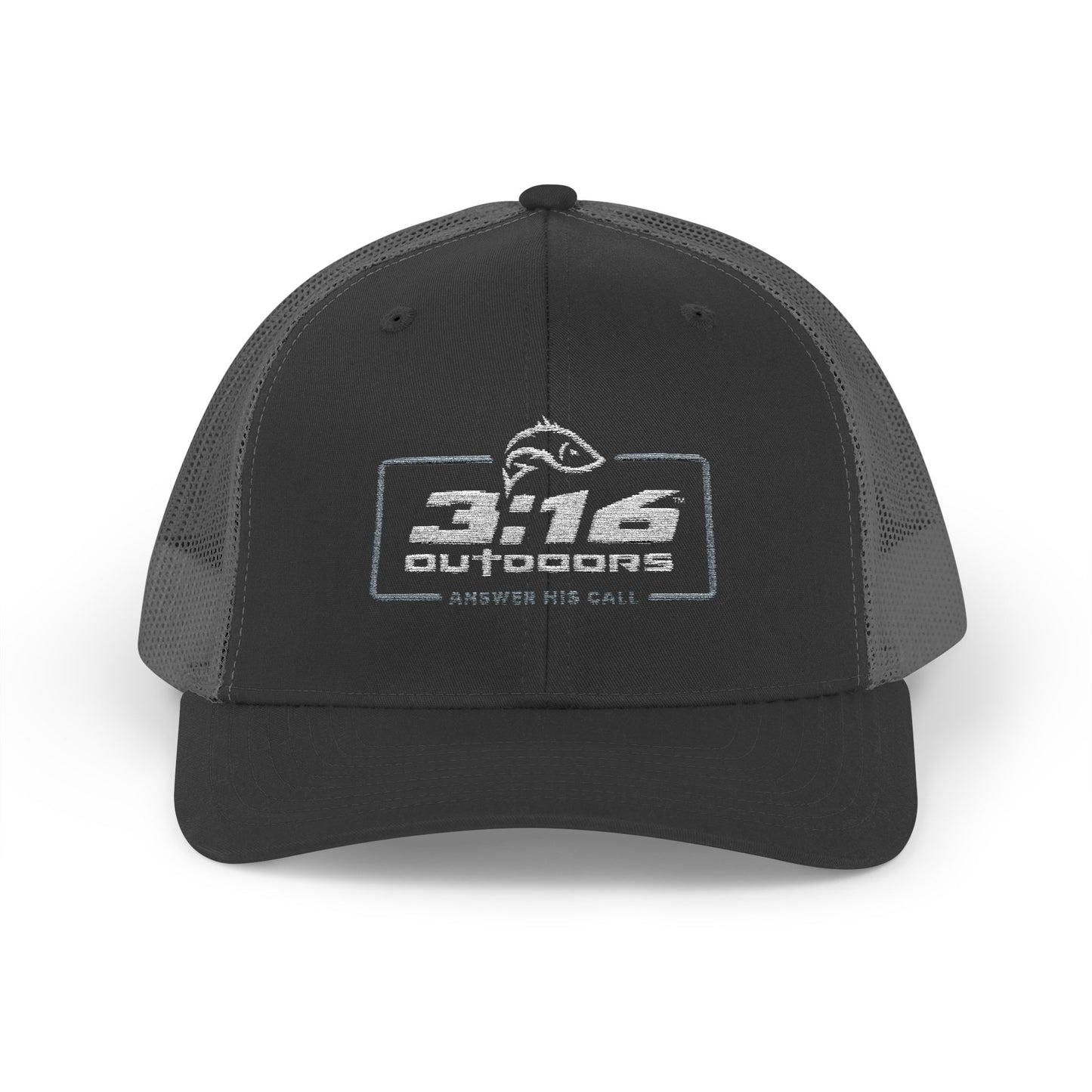 3:16 Outdoors Snapback Trucker Cap, Fishing Hat, Adjustable Hat, Casual Wear, Gift for Him, Outdoor Adventures