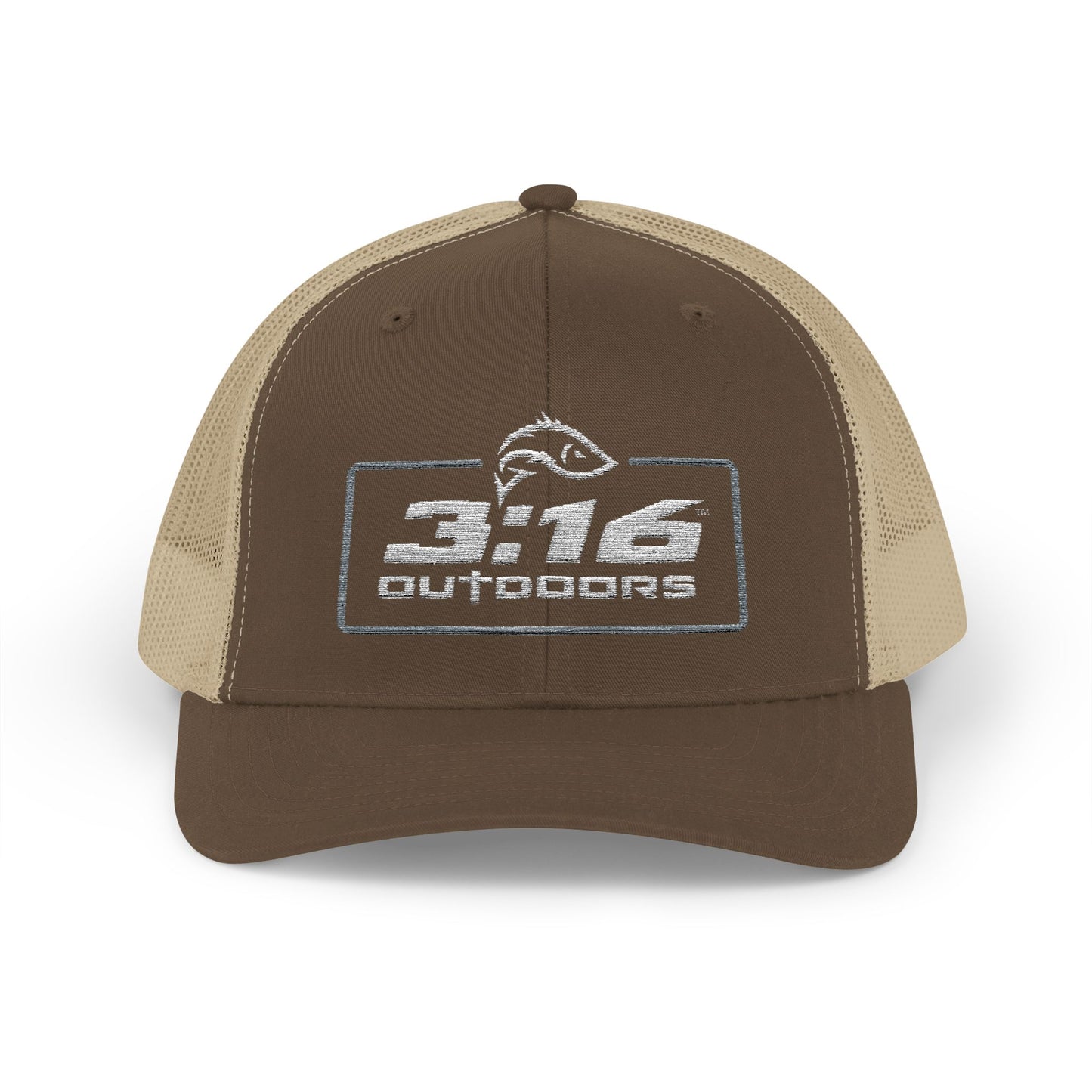3:16 Outdoors Snapback Trucker Cap, Fishing Hat, Adjustable Hat, Casual Wear, Gift for Him, Outdoor Adventures
