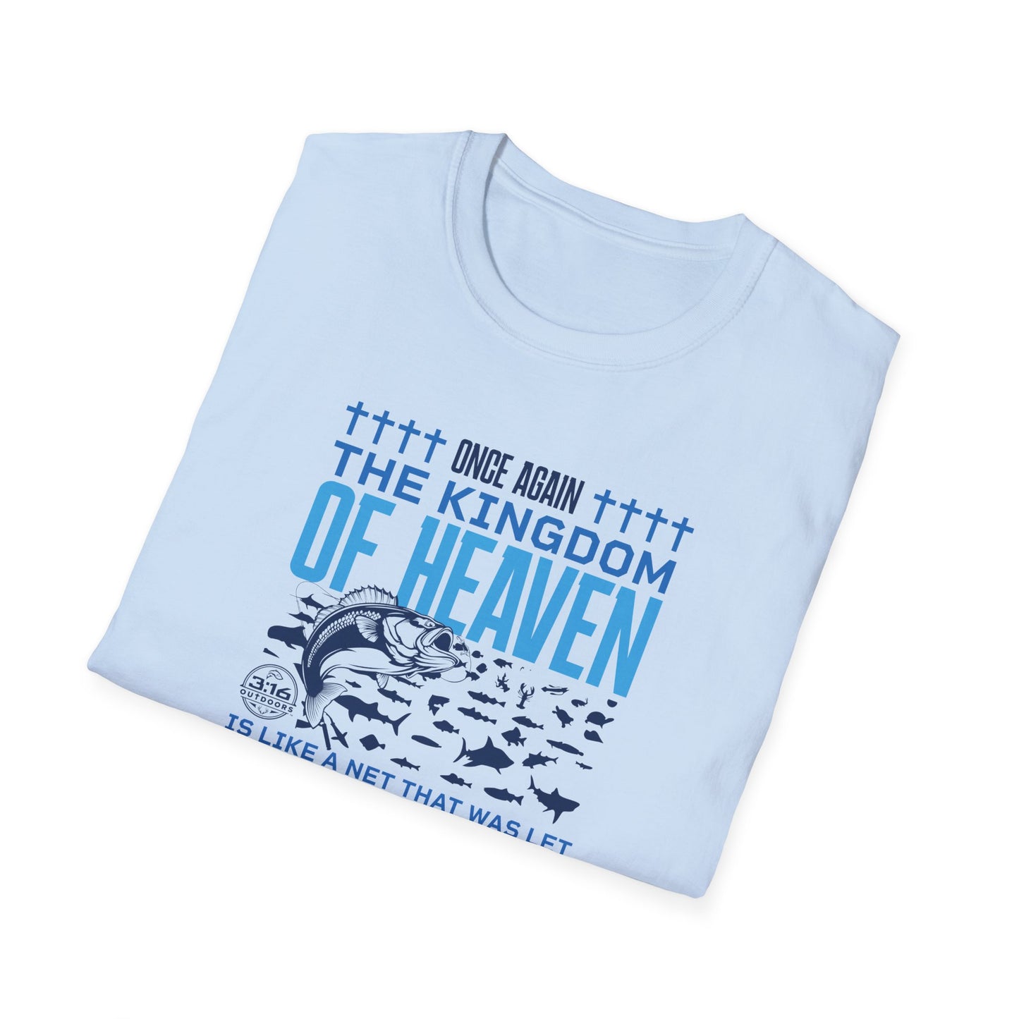 Kingdom of Heaven - All Kinds of Fish Graphic Tee, Christian Apparel