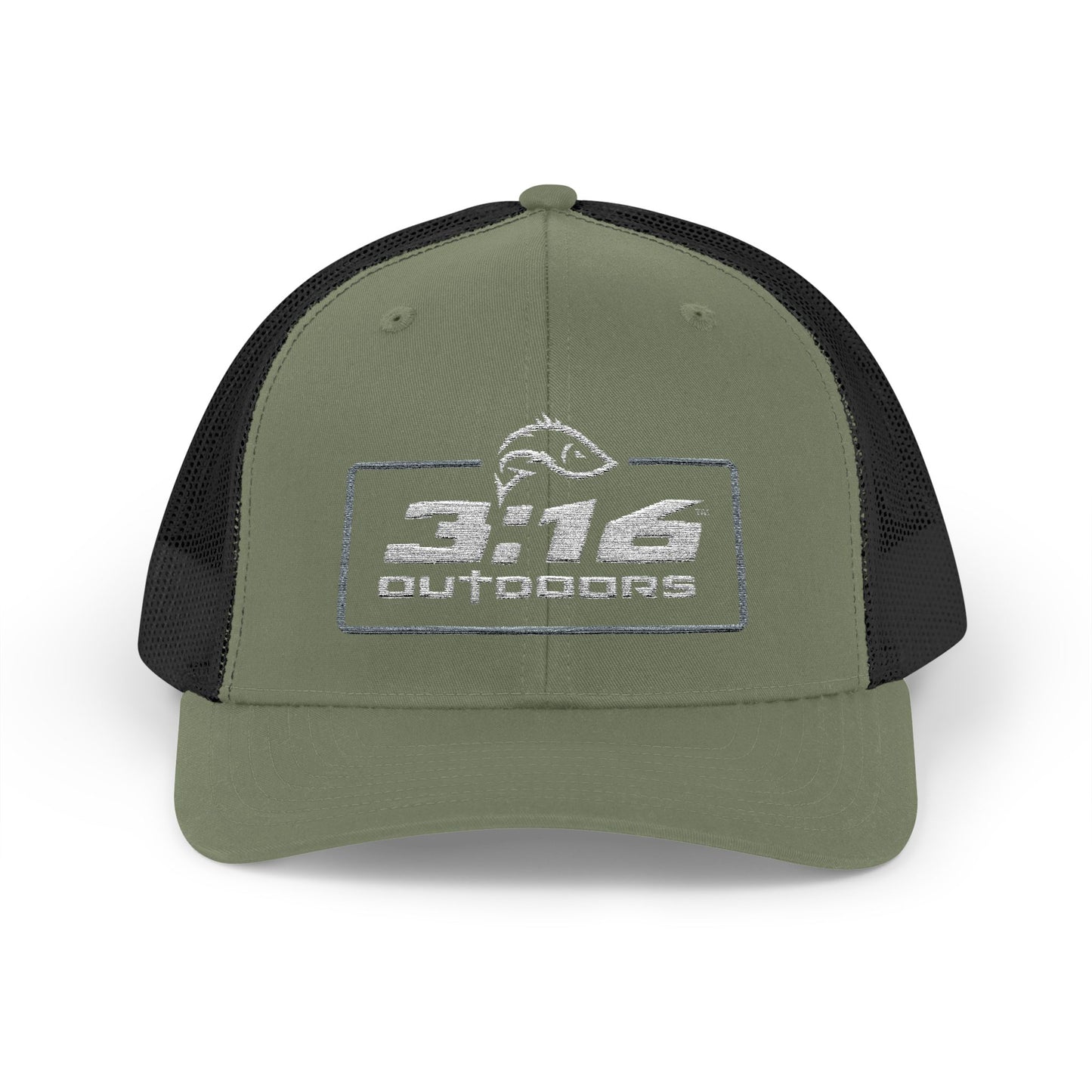 3:16 Outdoors Snapback Trucker Cap, Fishing Hat, Adjustable Hat, Casual Wear, Gift for Him, Outdoor Adventures
