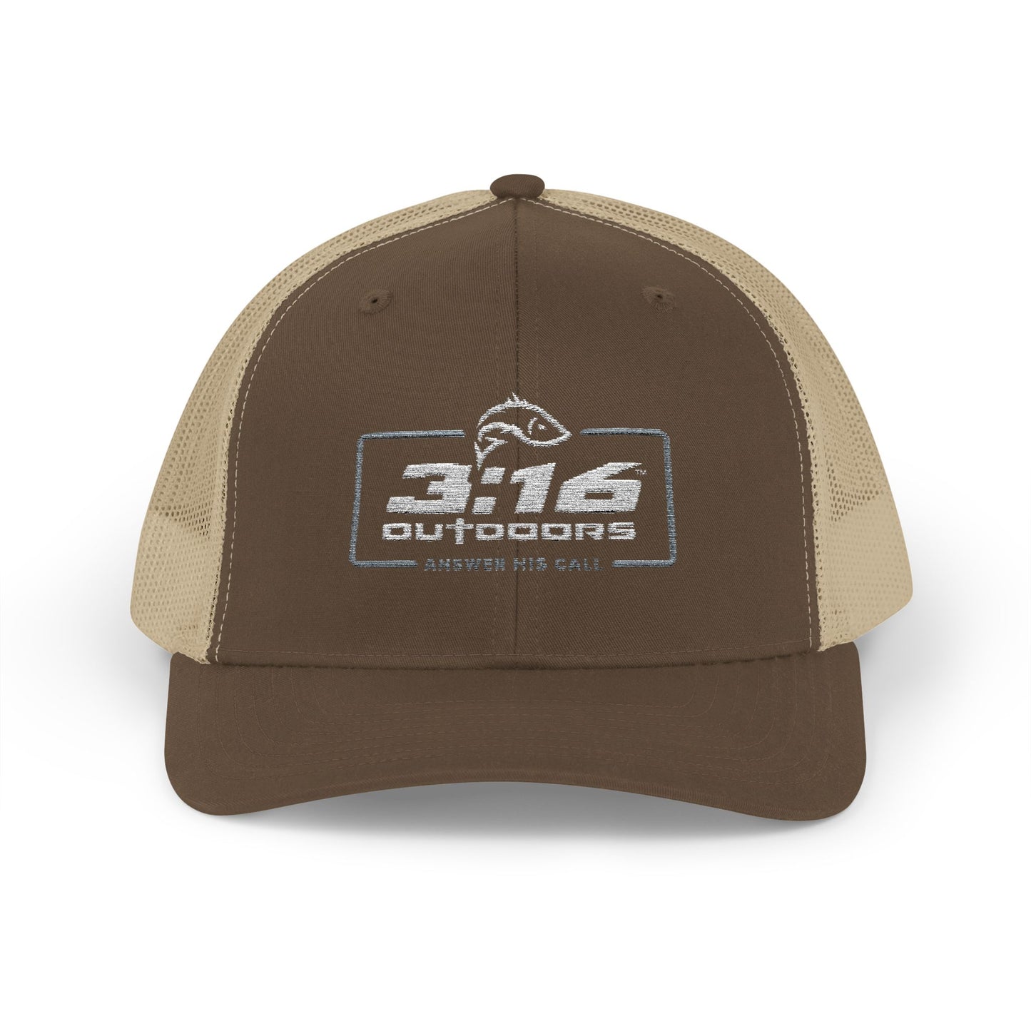 3:16 Outdoors Snapback Trucker Cap, Fishing Hat, Adjustable Hat, Casual Wear, Gift for Him, Outdoor Adventures
