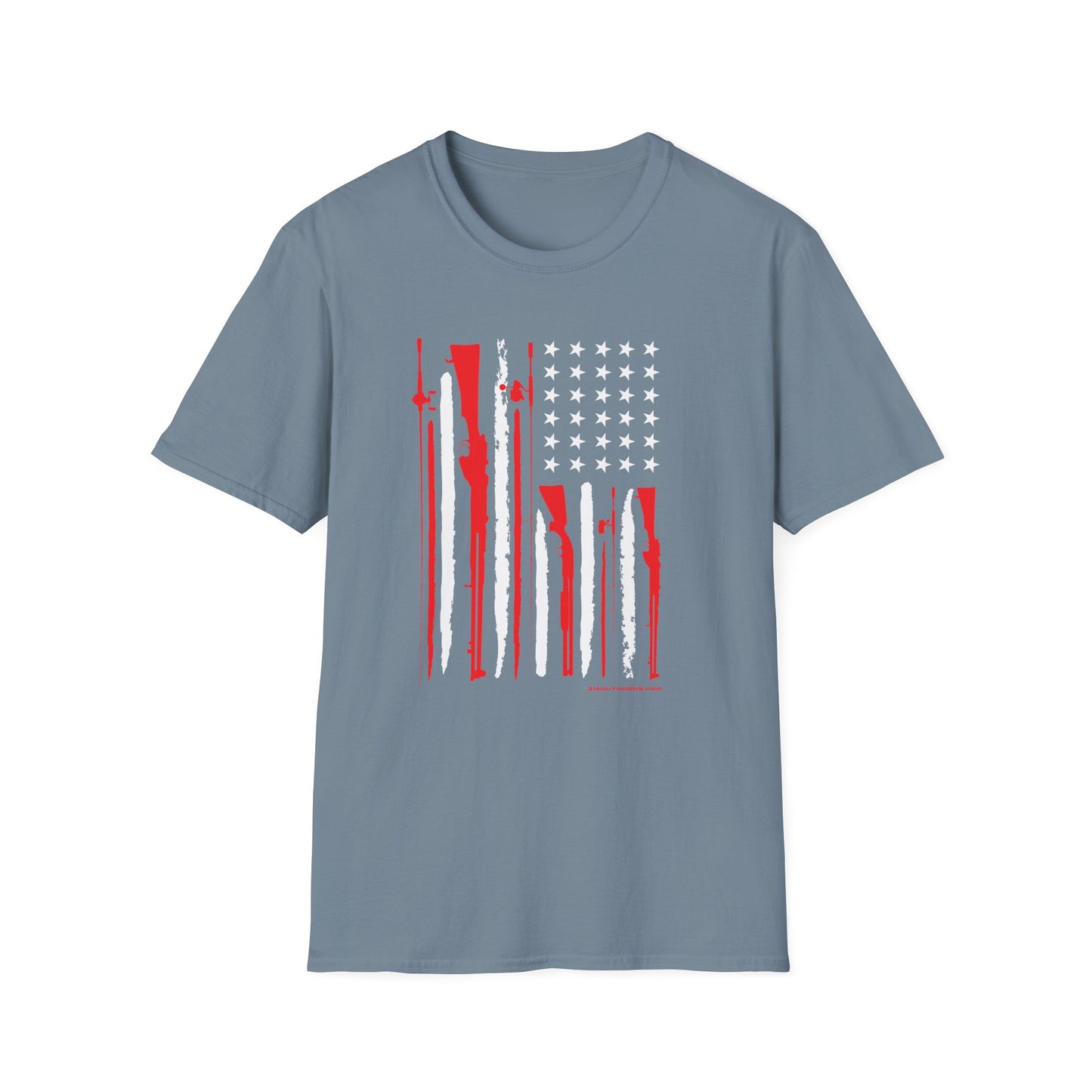 Patriotic USA Hunting and Fishing T-Shirt